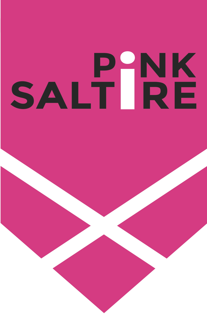 Pink Saltire Logo